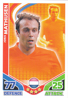 Joris Mathijsen Netherlands 2010 World Cup Match Attax #119